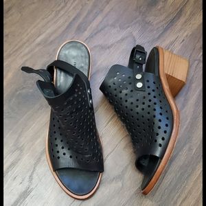 Rag & Bone Wyatt Mid Heel Sandals Black